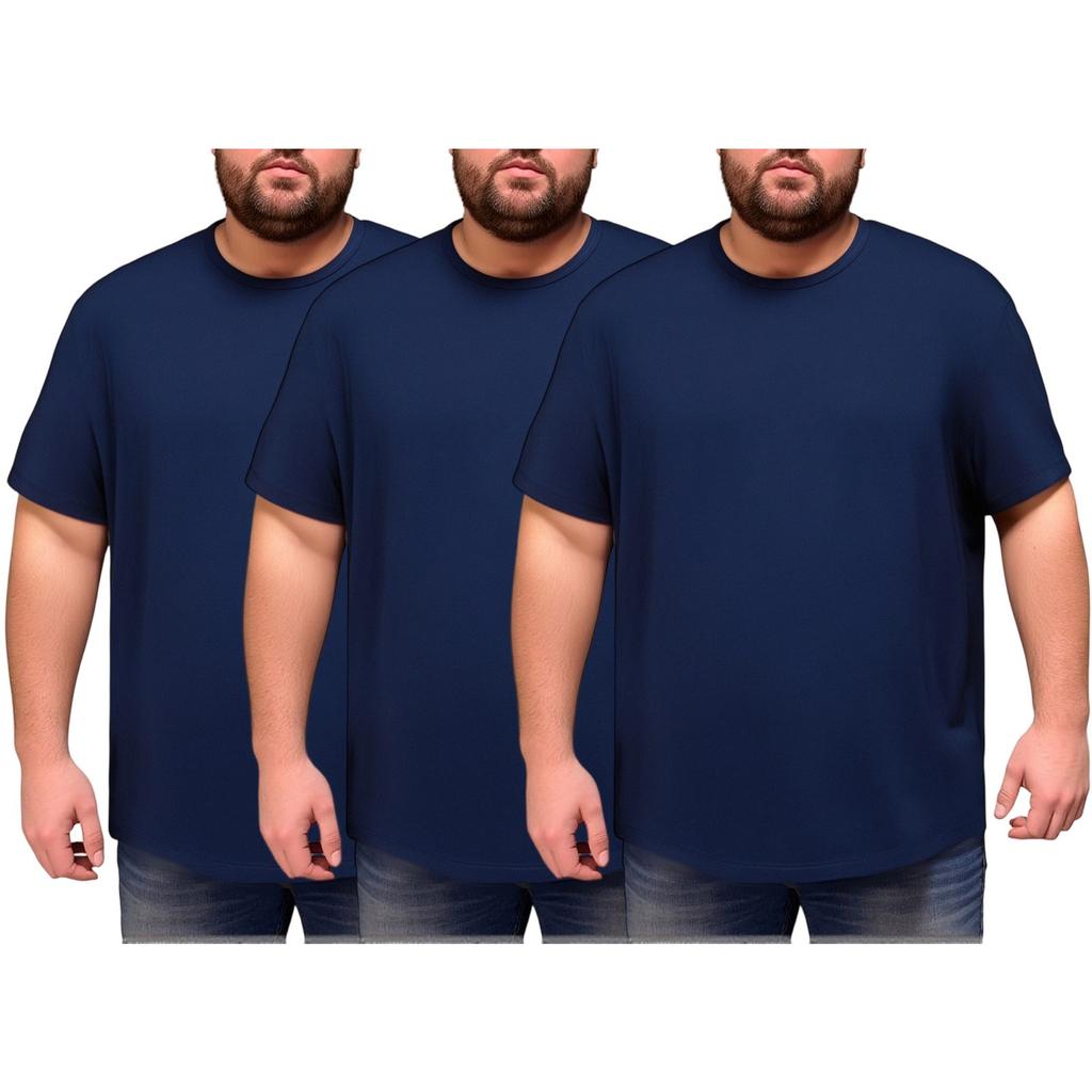 Men's Large-sized Short-sleeved T-shirt In Solid Color Is Versatile And Casual