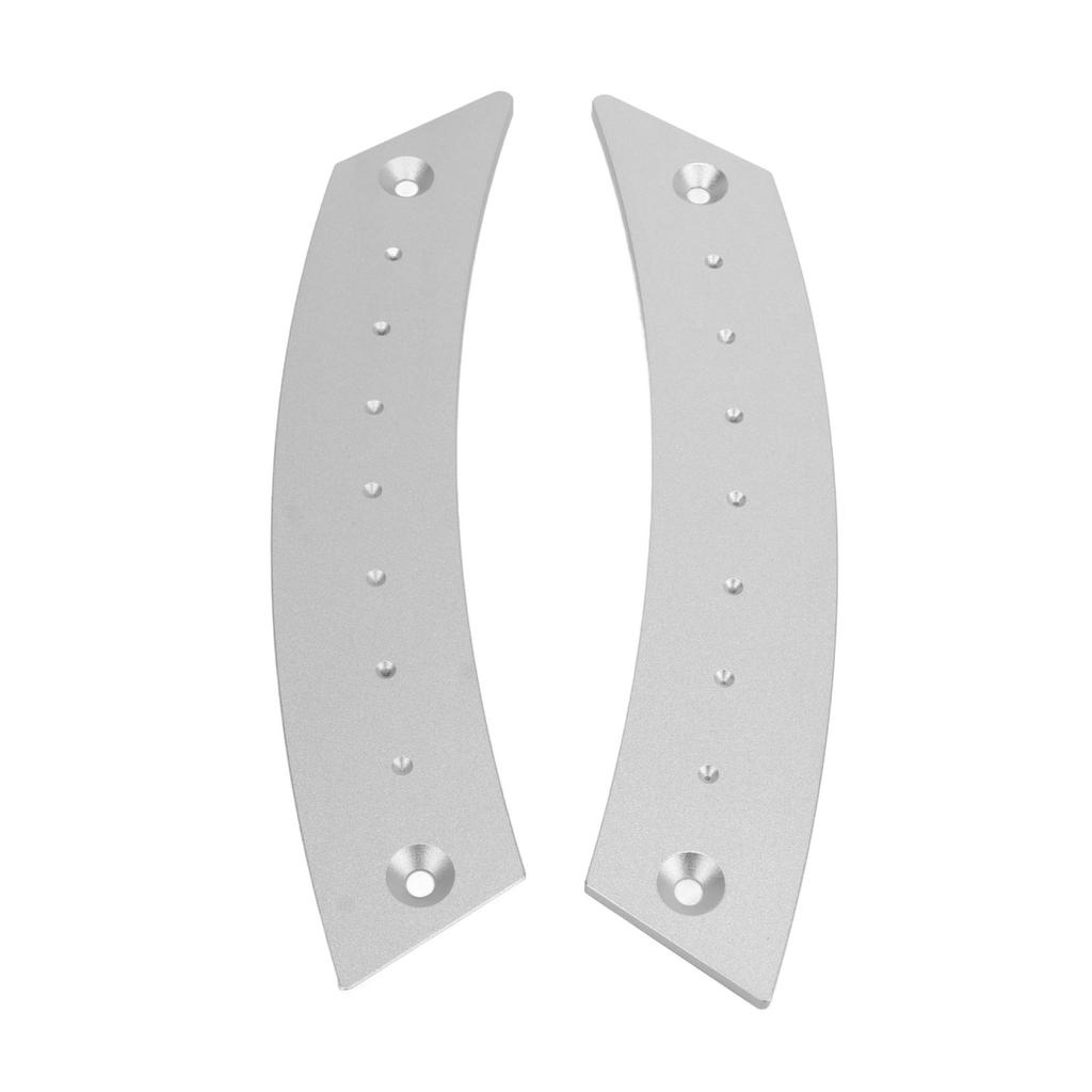 2 Stück Türverkleidung Zuggriff Set Aluminiumlegierung Arbeitssparend Hochfest Rostfrei für Autos Silber