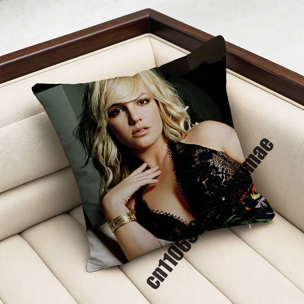 For American Singer B-Britney Spears Throw Pillow Case Sham 45X45Cm 35X35Cm Square Bedroom Pillowcase Cushion Cover
