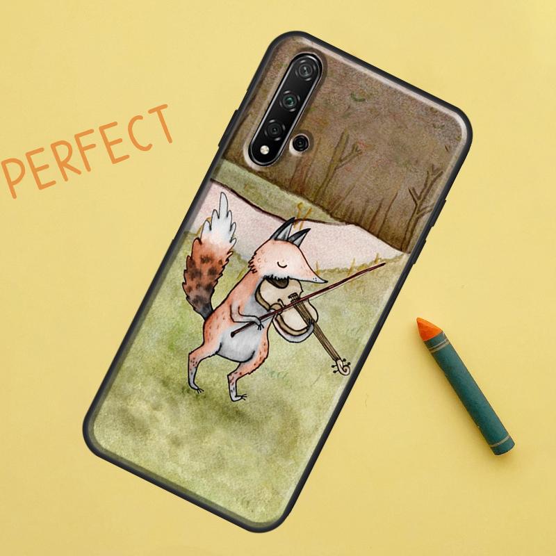 

Winter Fox Foxes For Huawei Nova 8i 12i 11i 12s Y73 Y72 Y61 Y91 Y90 Y70 Y60 9 10 SE P30 P40 Lite P60 Pro Case Huawei Nova 9