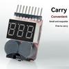 B03B-BBX1-8S 1-8S 2IN1 Lipo Battery Voltage Tester/Low Voltage Buzzer Alarm/Battery Voltage Checker Dual Speaker