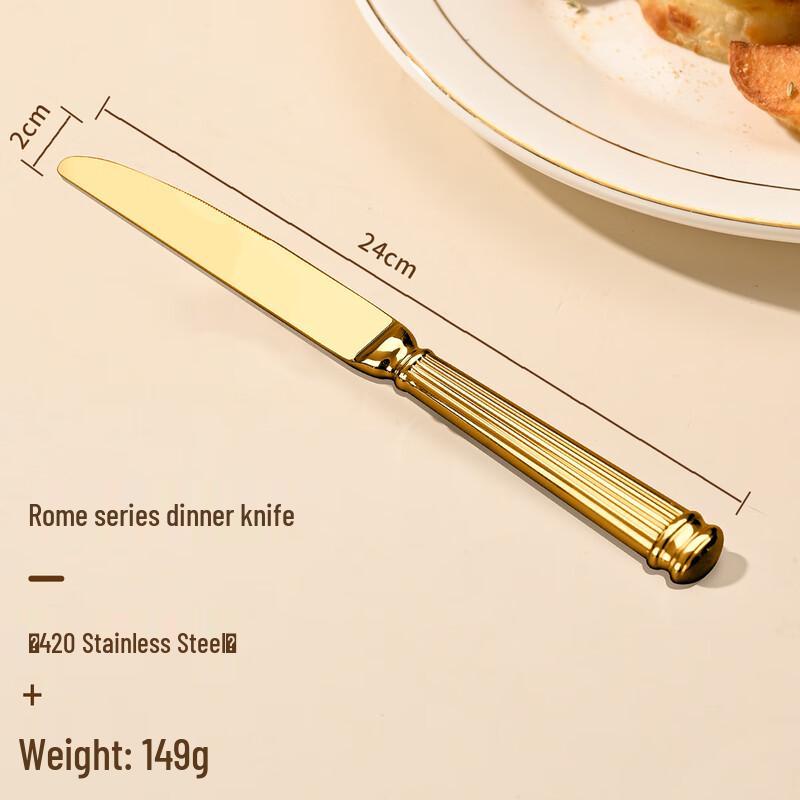 WA Римская колонна Кованый столовый нож из нержавеющей стали 304