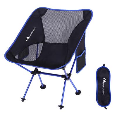MOON LENCE Cadeira Dobrável de Camping em Liga de Alumínio Oxford com Armazenamento 150kg Peso Escuro com Ideal para Camping e Caminhadas, & Tecido, Compacto,