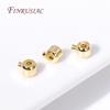 Wholesale End Caps for Memory Wire,18K Gold Plated Brass Metal Crimp Beads End Beads Clip Clasps For Jewelry Making