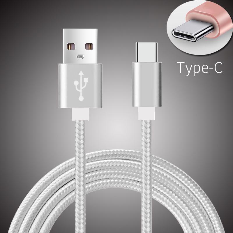 Braided Type-C Fast Charging Nylon Cable for Android - Durable and Tangle-Free