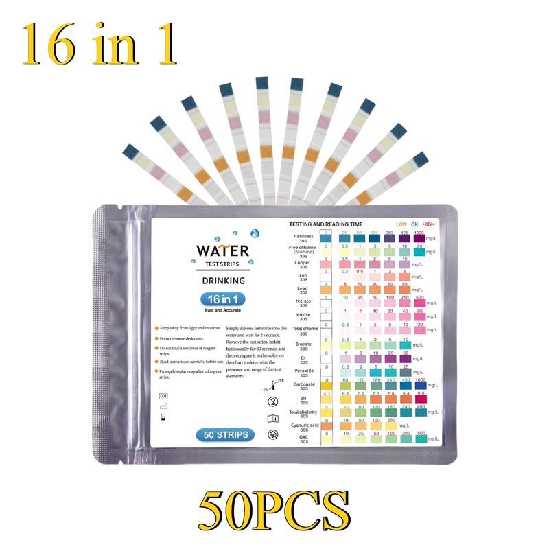 Aquarium Test Strips 7 in 1 Freshwater pH Water Quality Test Kit for Fish Tank Ammonia Nitrite Nitrate Hardness Alkalinity