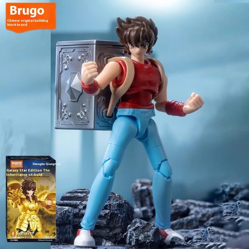 Blokees Saint Seiya Galaxy Version 2 Action Figures Camus Hoyoga Dohko Milo Shiryu Pegasus Nachi Anime Figurines Toys Kids Gifts