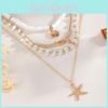 Collana Stella Marina Estiva con Catena di Perle per Gioielli da Spiaggia da Donna
