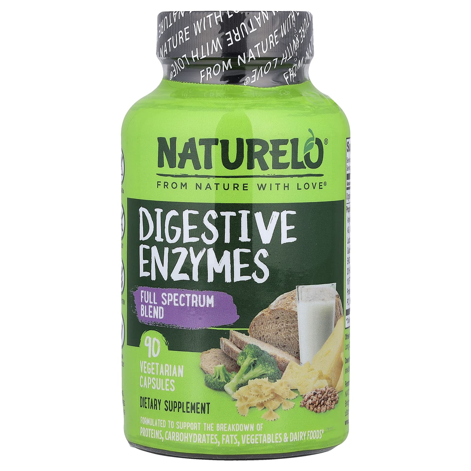 

Digestive Enzymes, Full Spectrum Blend, 90 Veggie Caps