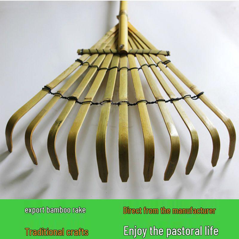 Large Bamboo Leaf Bear Hand Rake – Gardening Tool for Export to Japan, Europe, and America