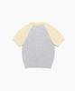 TTUDEMENT Half Sleeve Raglan Knit Gray