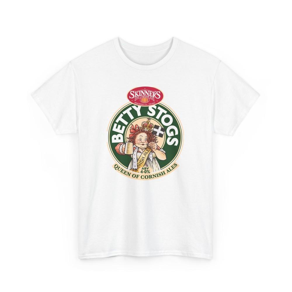 Beer Lover T-Shirt, Men's Women's Beer Tshirt Tops Tee, Betty Stogs Queen of Cornish Ales,