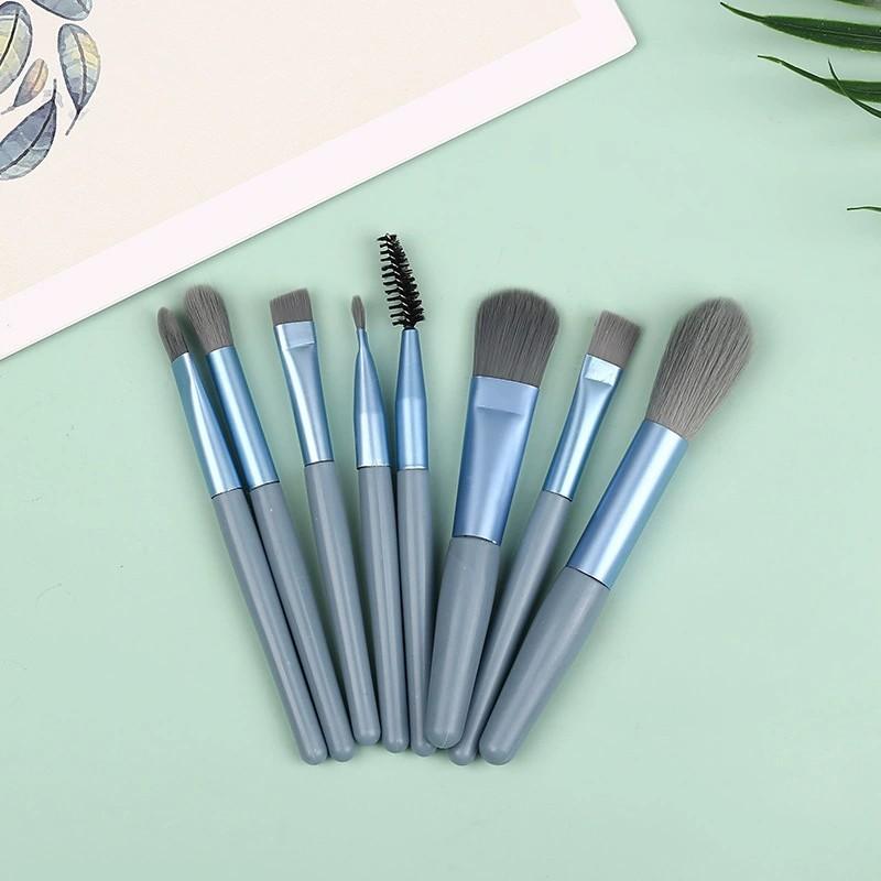 8-piece Soft Hair Mini Matte Makeup Brush Set Portable Model Eyeshadow Brush Blush Brush Full Set of Makeup Brushes