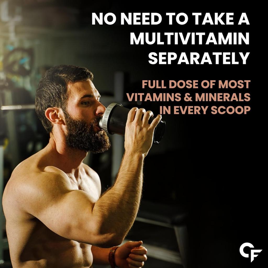 Carbamide Forte Plant Protein Powder 500g - Belgian Chocolate Vegan Protein with Multivitamins & Digestive Support