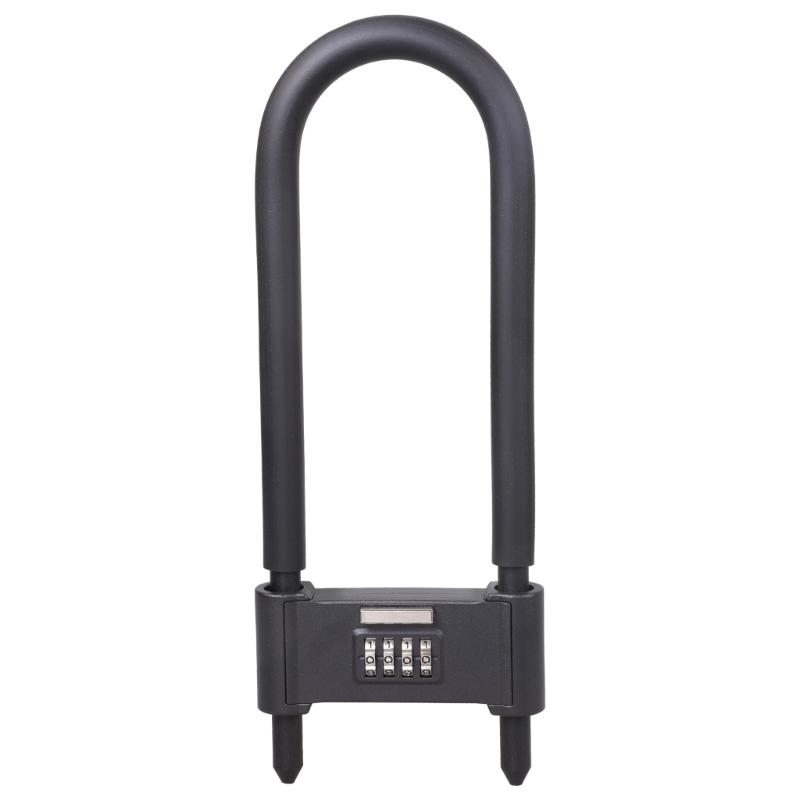 

4 Digit Combination Lock Long Shackle Padlock AntiShear Extended Bicycles Lock Aluminum Alloy AntiTheft Lock Enduring S