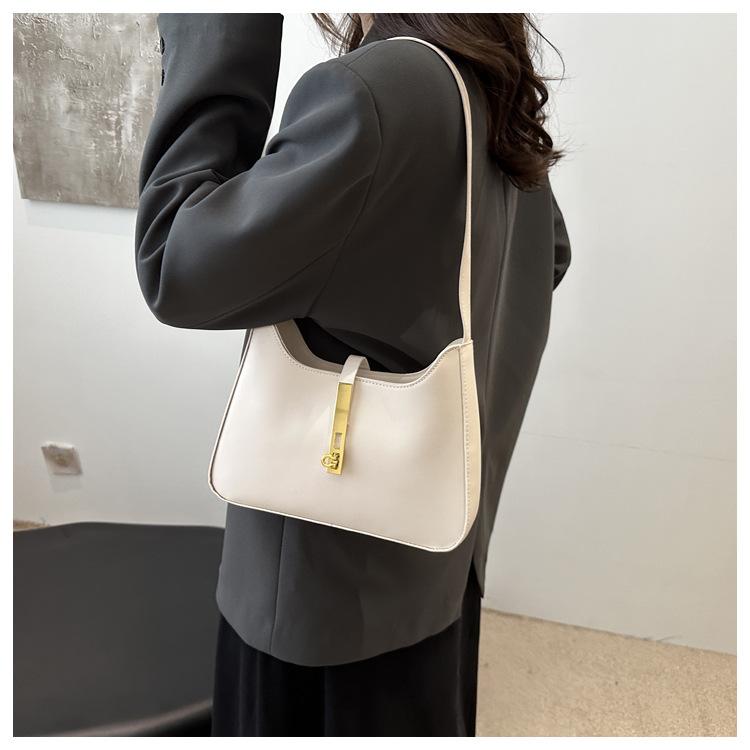 Schicke französische Stil Kunstleder Umhängetasche 2026 Neue Mode Damen Achseltasche