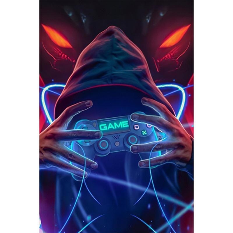 5D DIY Diamond Painting Bizarre Anime Graphics Diamond Embroidery Cross Stitch Kit Full Rhinestone Mosaic Home Decor