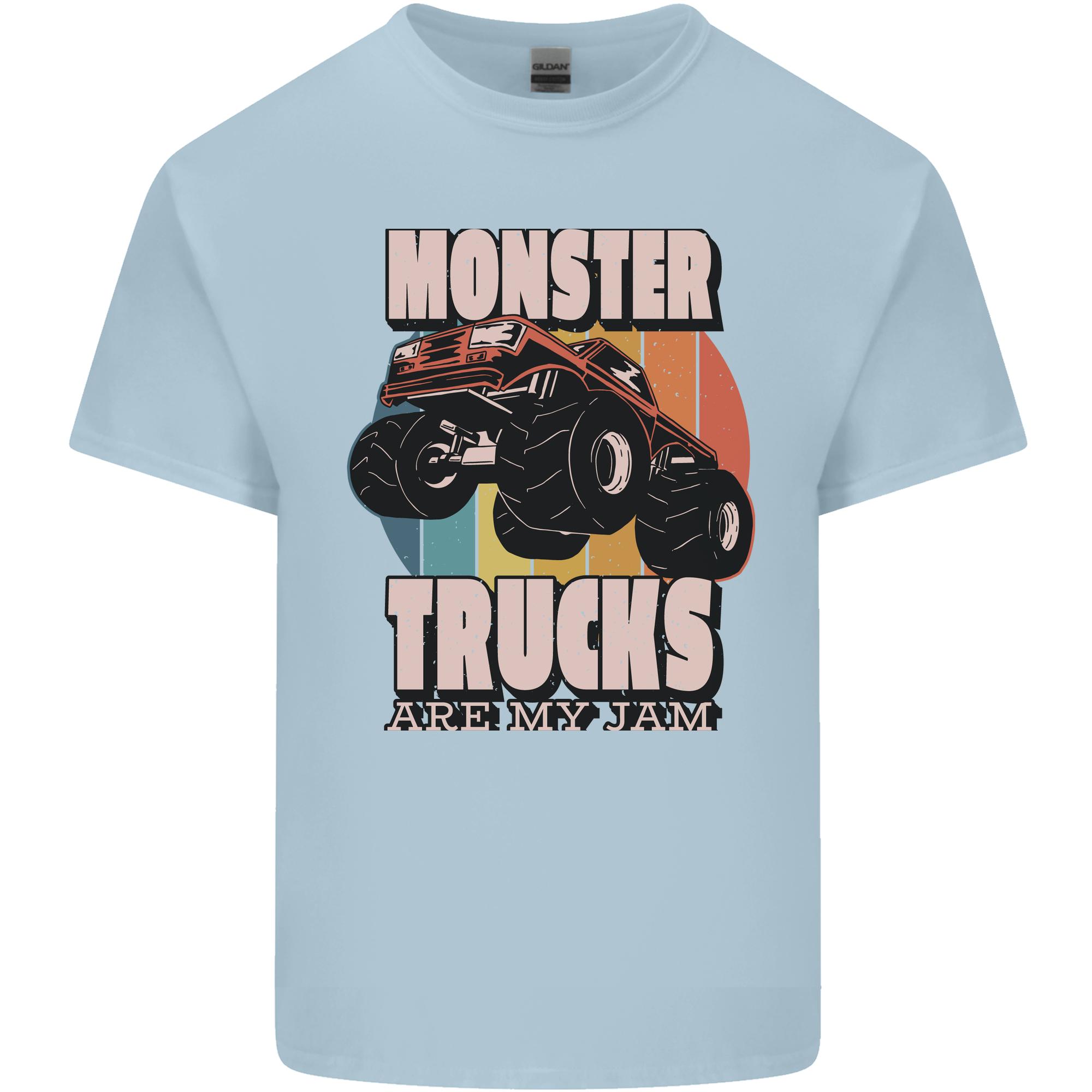 Monster Trucks are My Jam Funny Unisexs Light Cotton TShirt S