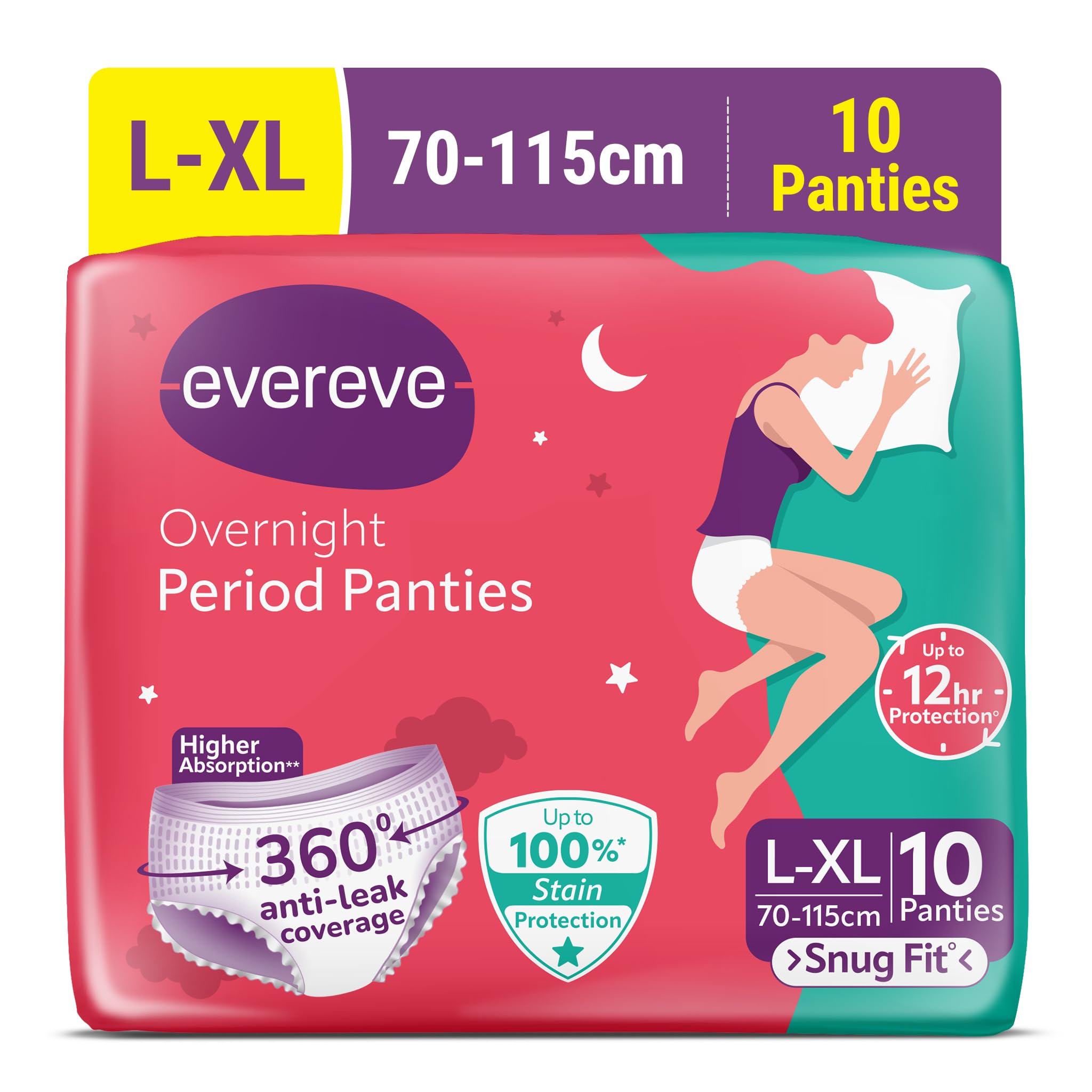 Evereve Menstruāciju biksītes meitenēm un sievietēm