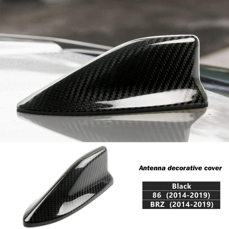 A13Z_Real Carbon Fiber Car Roof Shark Fin Antenna Trim Cover for Subaru