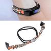 Retro Sports Watch Band Metal Beads Leather Wrist Watch Strap Replacement for   5 4