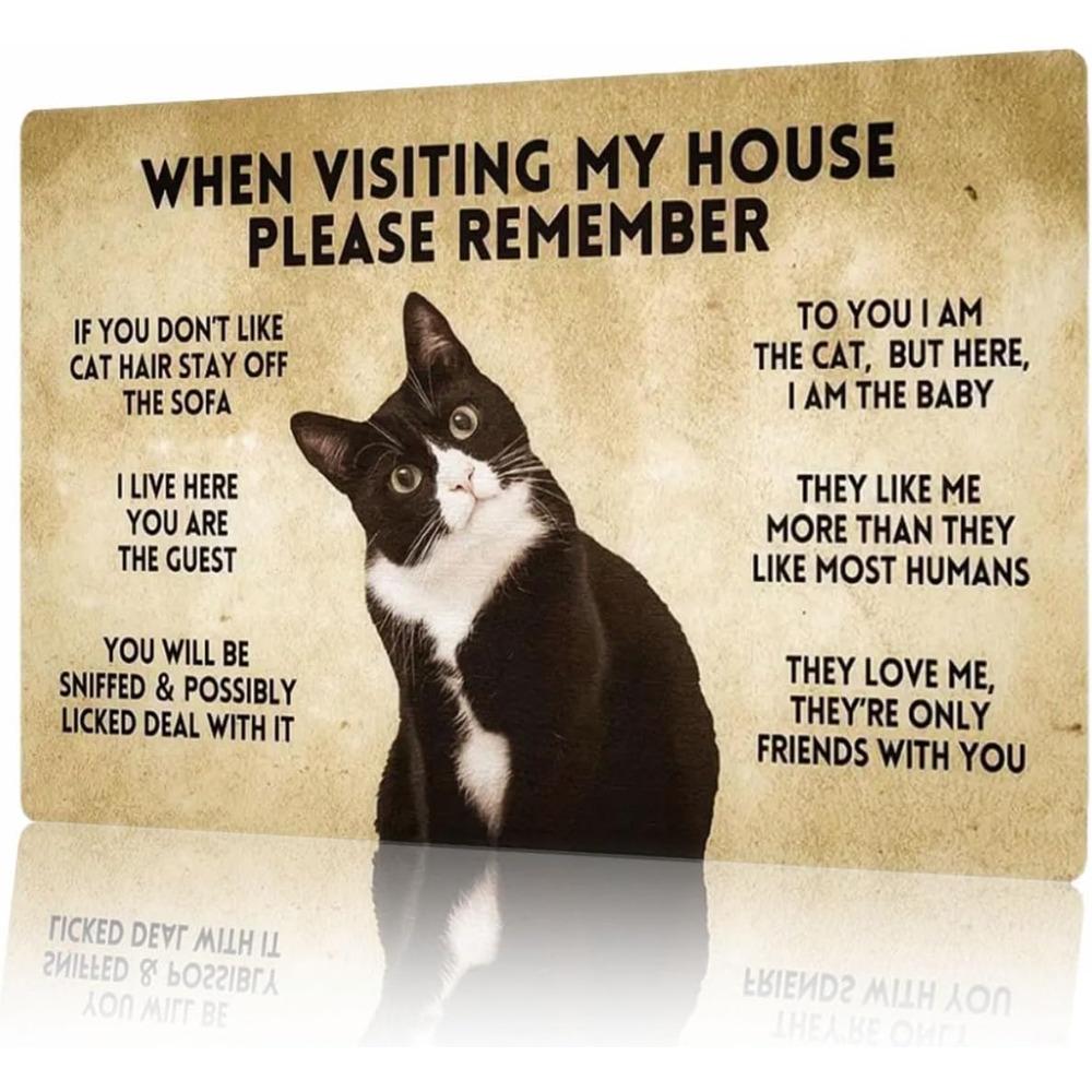 Black Cat Witch Halloween Darkness My Old Friend Retro Tin Signs Vintage Wall Decoration Home Bar Kitchen Hotel Dining Room Metal Poster 8x12 Inch