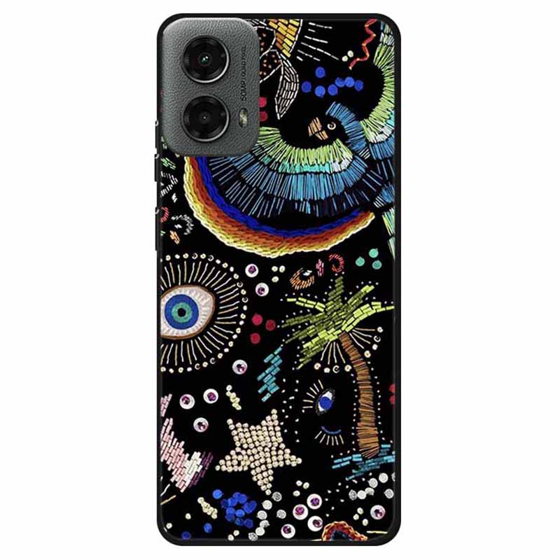 Dla Motoroli Moto G 5G (2024) Etui Miękkie TPU Wzór Telefon Pokrowiec