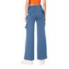 Fashion Women's Solid Color Self Cultivation Elastic Band Pockets Pants