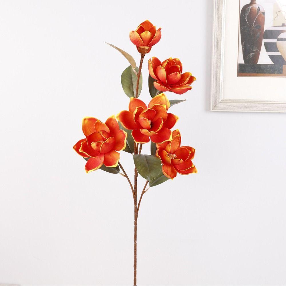 97cm Artificial Magnolia Branches Floral Art Artificial Orchid Flowers  Living Room Desktop