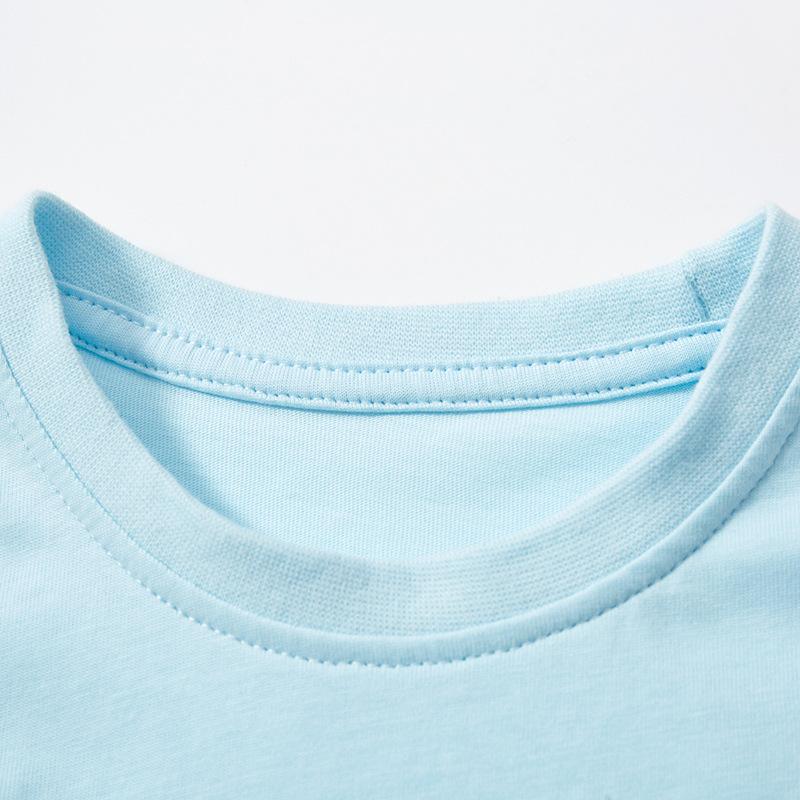 Children's Round Neck T-shirt Style Cartoon Boys' Tops Summer New Children's Short-sleeved T-shirt