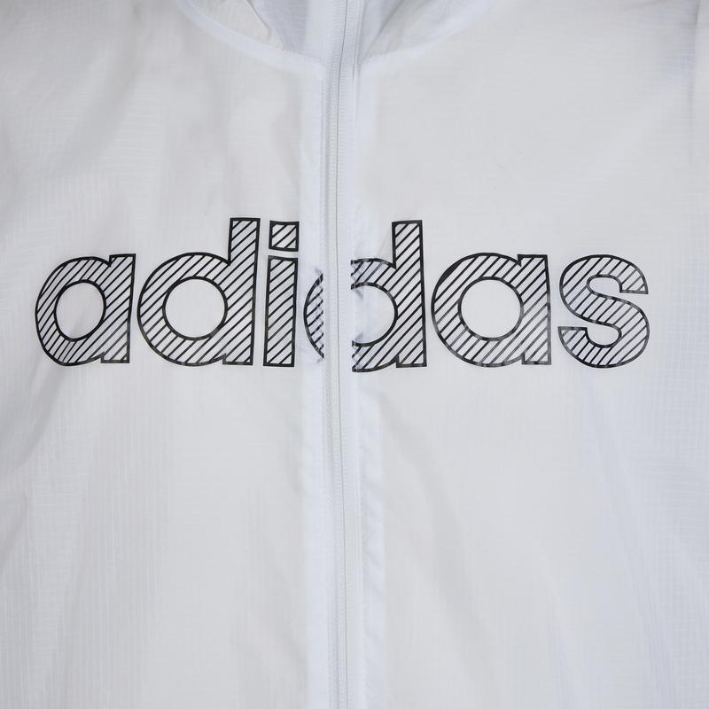 Adidas Neo Letter Logo Printed Zip-Up Hoodie Men Jackets White HD4683