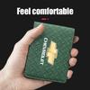 Suede Car Driving Documents Cover Auto Emblem Card Bag For Chevrolet Cruze Sonic Silverado Trax Camaro Captiva Equinox Lacetti