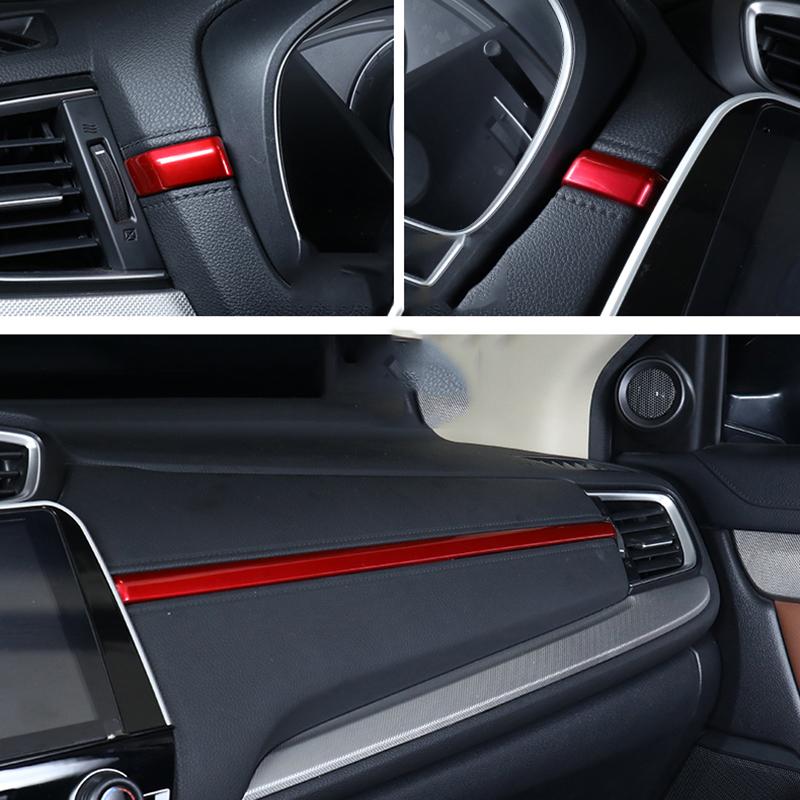 ABS Car sound Central Control Dashboard Trim Cover Strip Sticker Auto Accessories For Honda CRV 2017 2018    2022