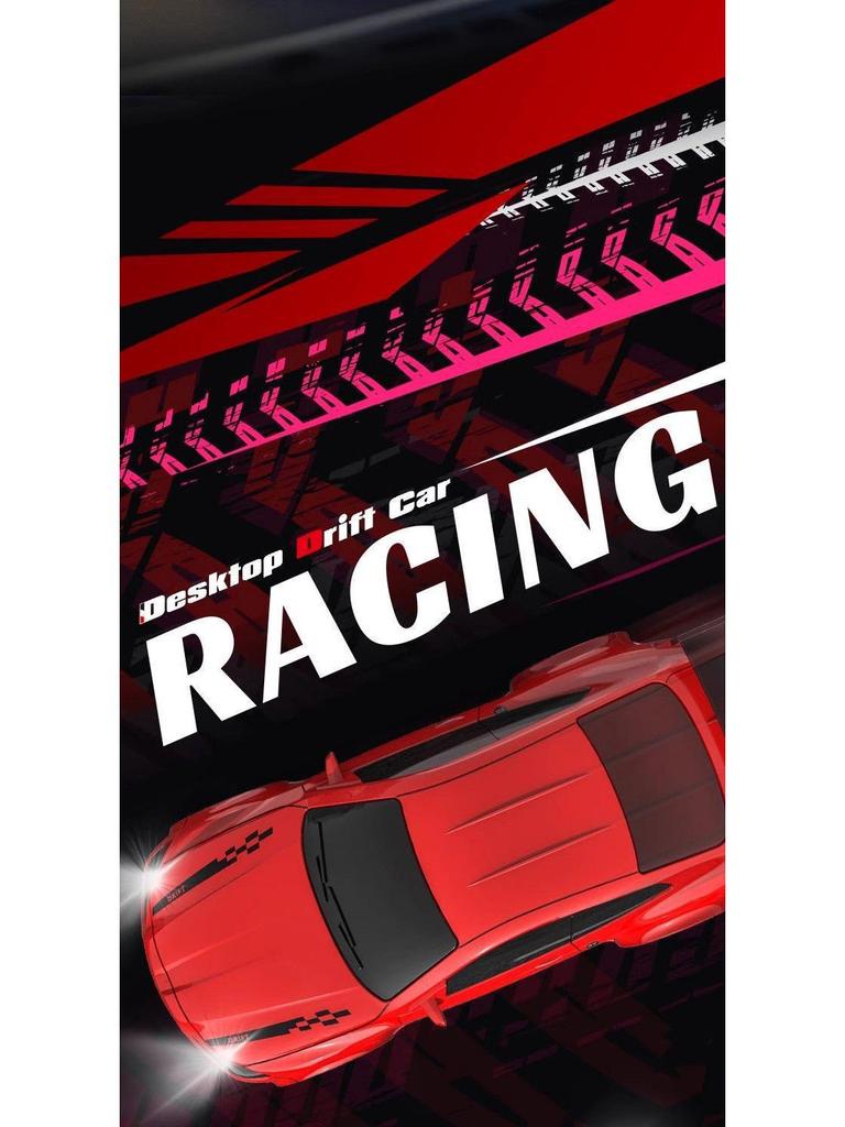 1:64 Mini RC High-Speed Drift Racing Car - Four-Wheel Drive Desktop Model, Perfect Birthday Gift for Kids.