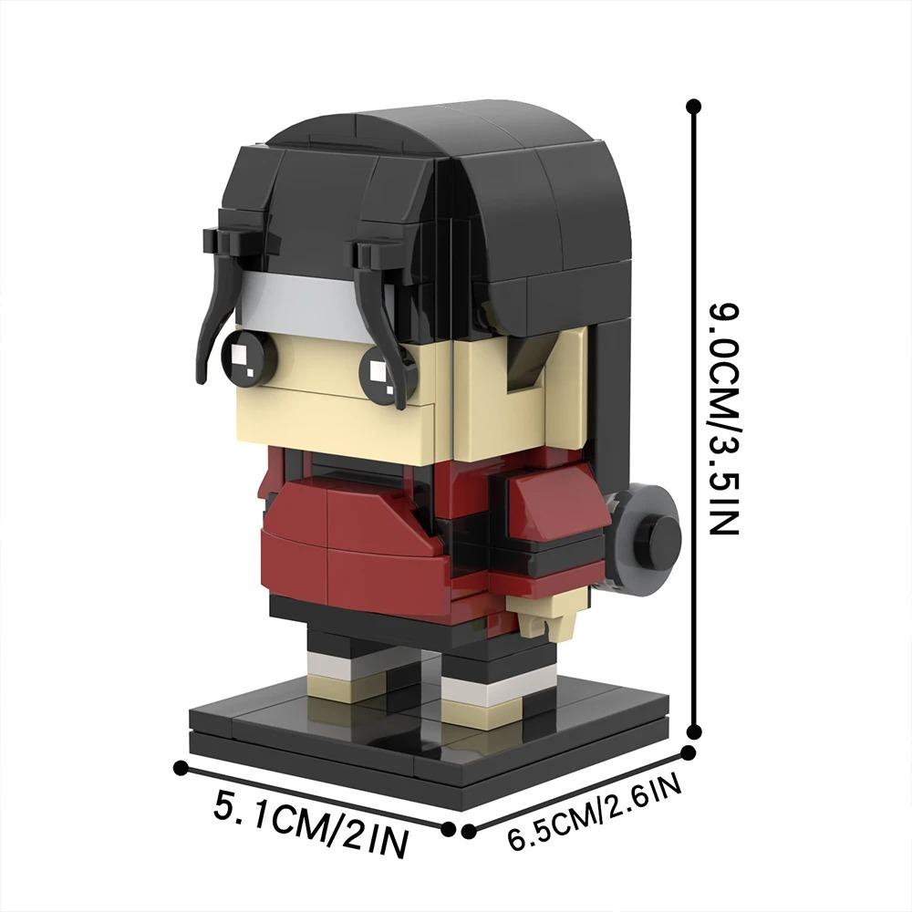 MOOXI Anime Cartoons MOC Bricks Set Compatible BrickHeadsed Building Blocks Parts Kids Education Toys For Children Birthday Gift