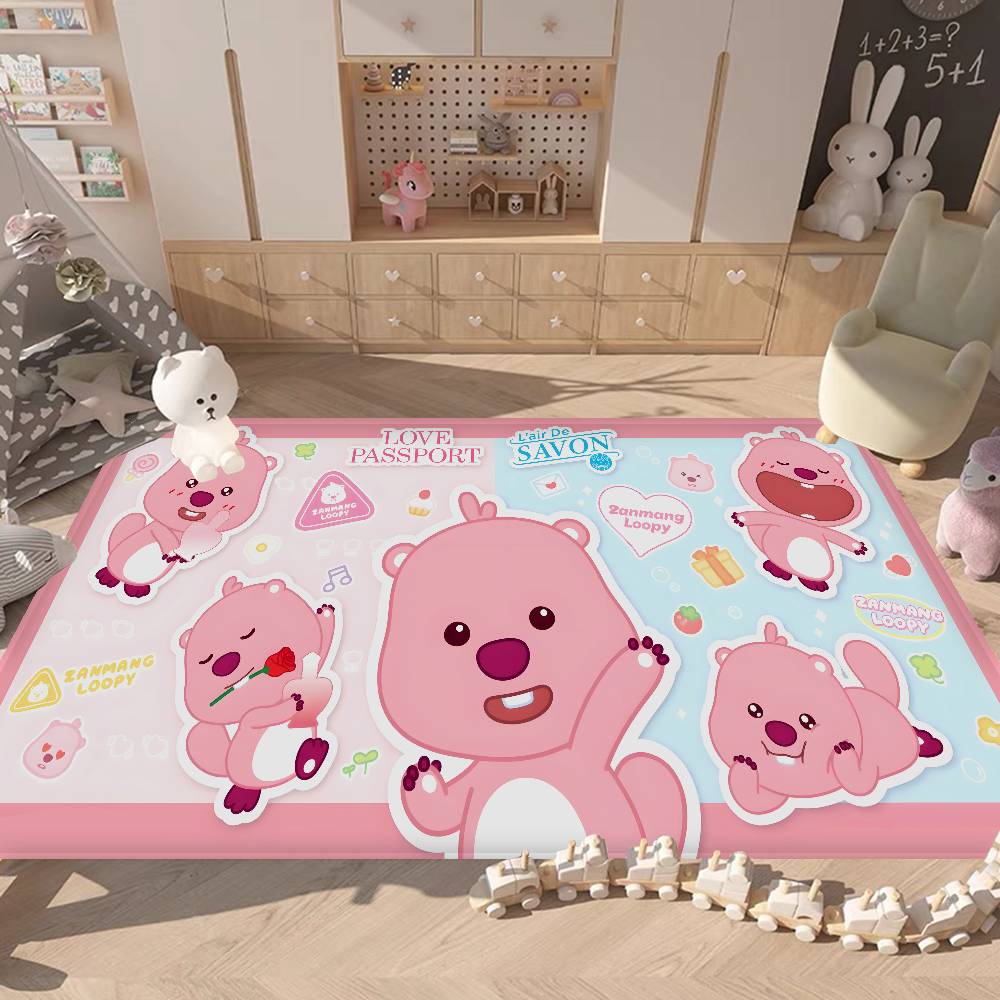 Cute Zanmang Loopy Fashion Kitchen Mat Kids Room Bedroom Decoration Balcony Anti-Slip Doormat Living Room Alfombra