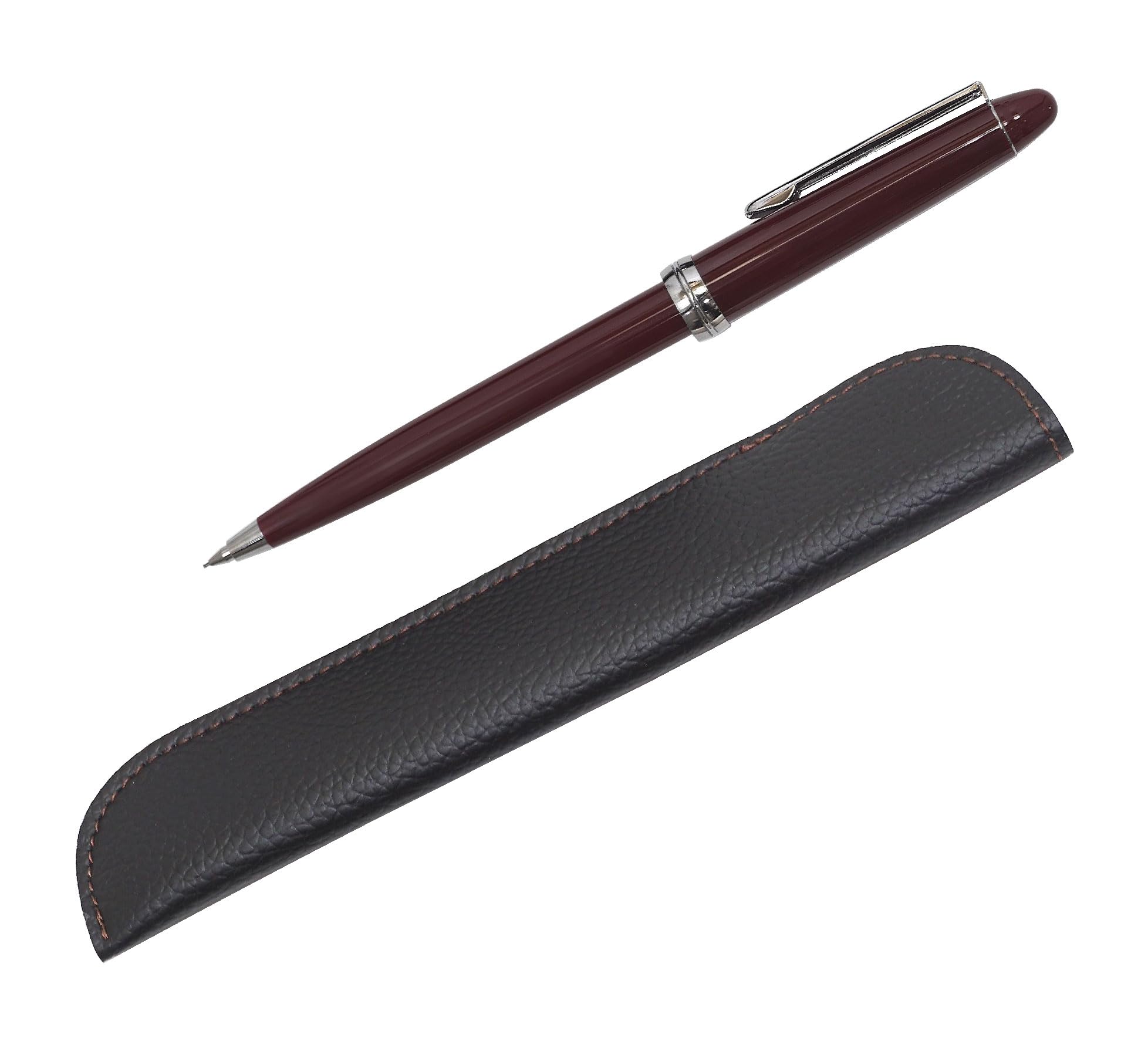 

Stylish Synthetic Leather Pencil Case Slim Neo D60 Mechanical Pencil Set Red 3 Pack T23-LS042-PK60S-R-3