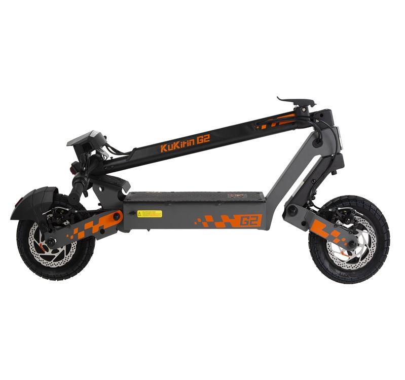 Kukirin G2 800 W 48 V 15 Ah Elektroroller, Höchstgeschwindigkeit 45–50 km/h, 10 Zoll Offroad-Reifen, LCD-Display, Reichweite 55–60 km, faltbarer E-Scooter – KEINE ABE.