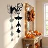 2D Flat Inverted Branch Bat Wind Chime Spooky Hanging Bat Pendant Hanging Door Bell  Front Door