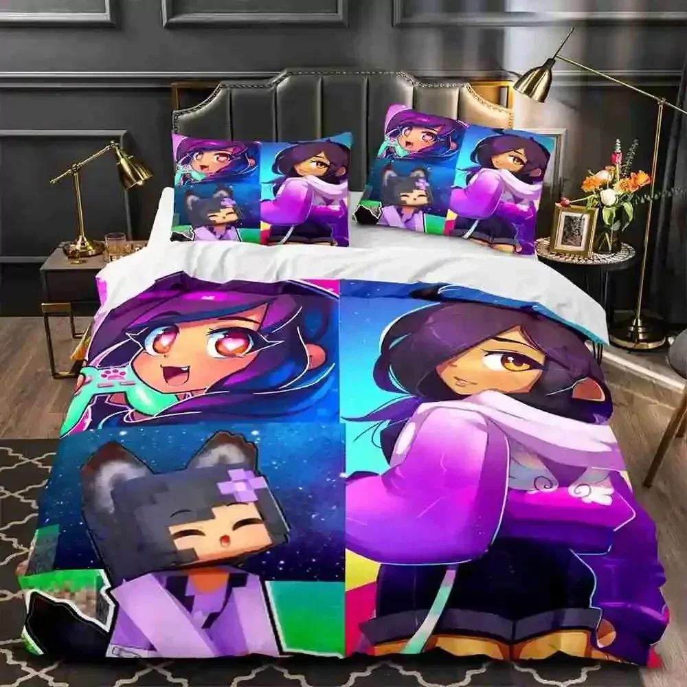 Hot APHMAU Bedding Sets Single Twin Full Queen King Size Game APHMAU Bed Cover Children's Kid Room Decor Gaming Duvet Cover Sets