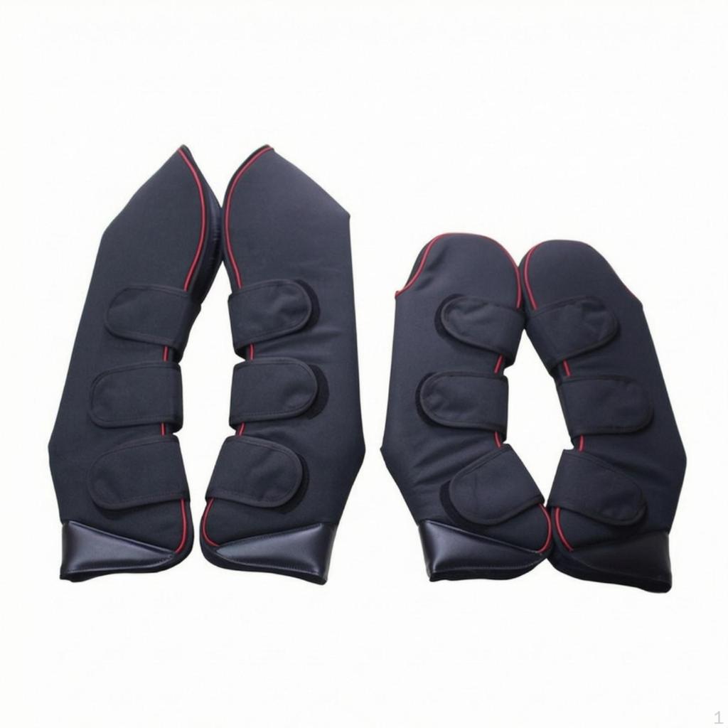 4 Pieces Horse Leg Guards 1200D Protectors Guarding Tack for Horses, Equestrians, Stable