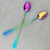 Ice Cream Long Handle Scoop Tableware Spoon Bar Spoons Juice Coffee Stirring Cutlery Kitchen Tools