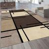 Gray White Block Striped Area Rug Modern Minimalist Geometric Non Slip Soft Carpet Living Room Bedroom Office Indoor Decor Rug