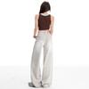 Spring Summer Vintage Sandblast Premium Lyocell Relaxed Straight Leg Trendy Daily Denim Long Pants Ladies Casual Pants Oversize Denim Trousers