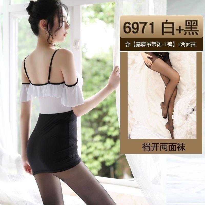 Sexy lingerie flirting hot bed passion sexy lace transparent pure desire pajamas no temptation