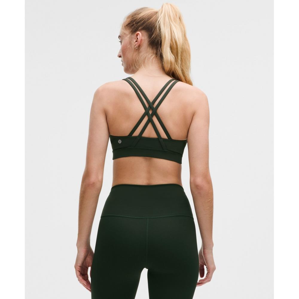 Lululemon Energy Bra  MeDium Support  B D Cups Rainforest Green