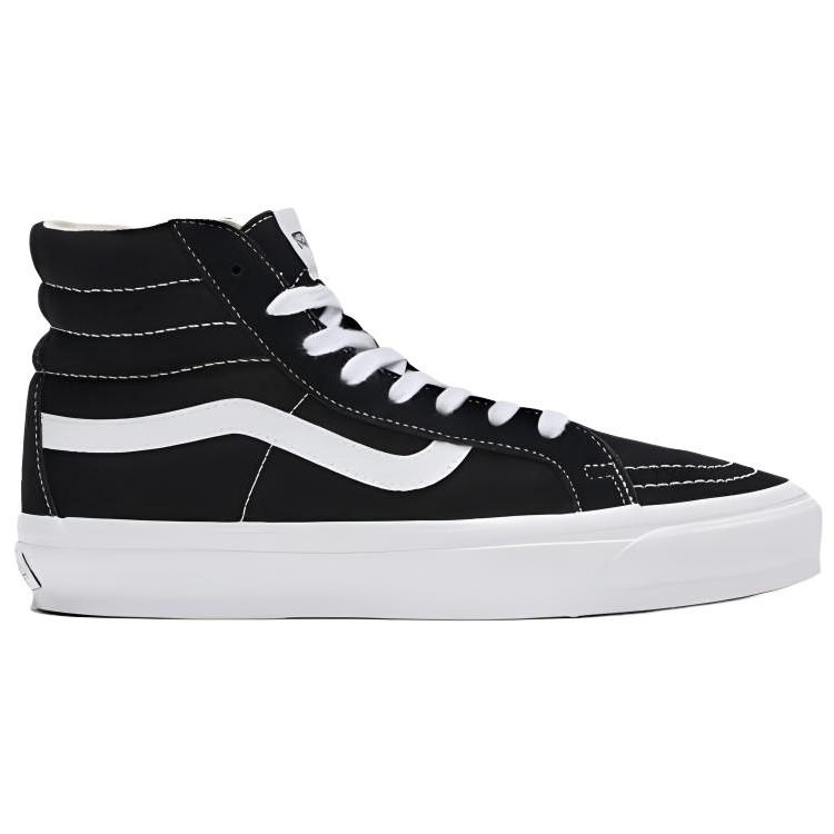 Vans Premium Sk8-Hi 38 Reissue Unisex Black White Suede Canvas Padded Collar VN000CR0BA2