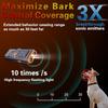 Anti Barking Device for Dogs Indoor Outside Handheld Ultrasonic  with Flashlight Dog Training Tool Rechargeable Dark Orange