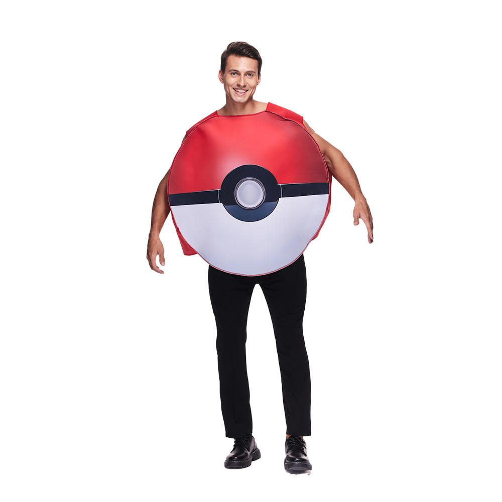 Pokemon Poke Ball Halloween Cosplay Kostüm mit Polyestermaterial für Erwachsene