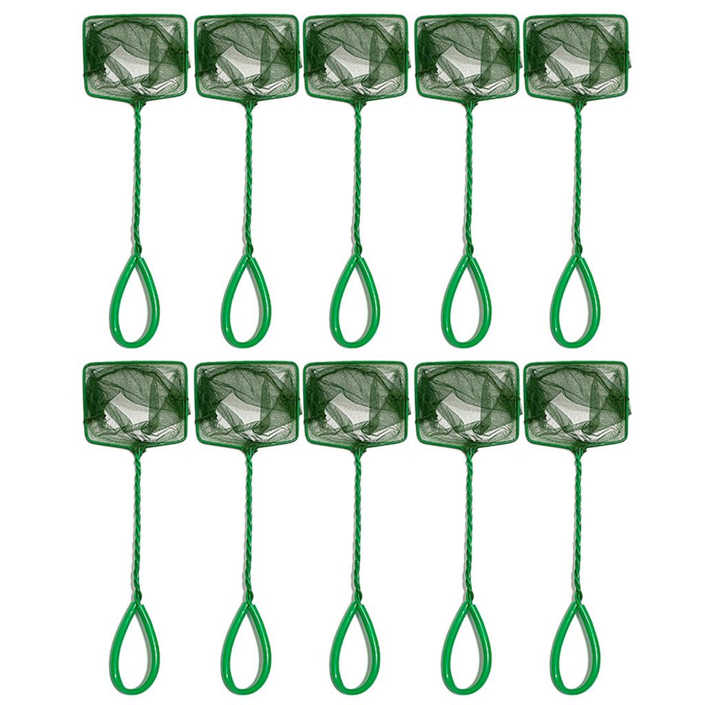 10Pieces Fish Catching and Fishtank Cleaning Nets for Home Aquarium Enthusiasts and Pet Store Easy To Use with Fine Mesh